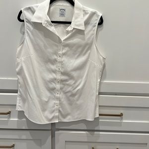 Brooks Brothers sleeveless button down